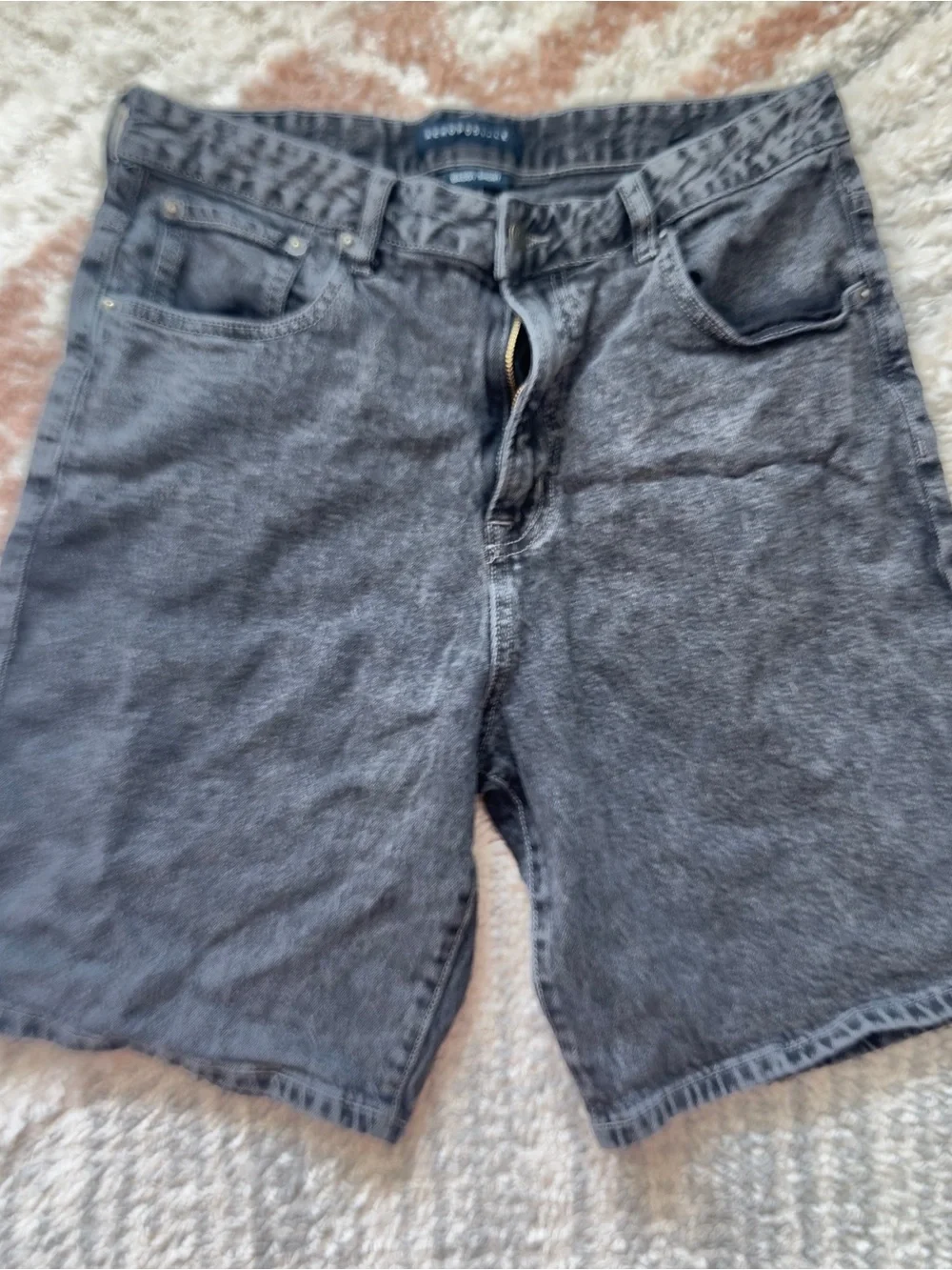 Aeropostale 🖤 Baggy Jorts Black Denim Bermuda Jean Shorts (size 33)